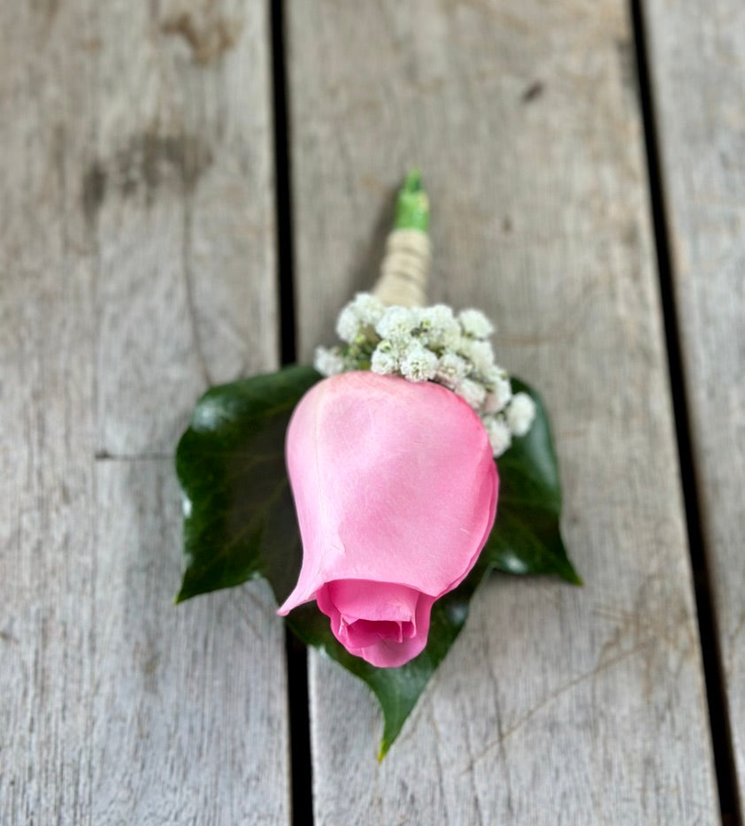 Blush Spark Corsage & buttonhole set