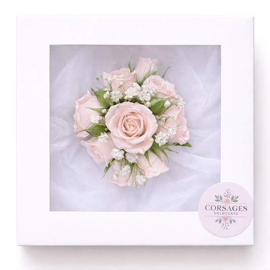 Signature Blush Rose Corsage