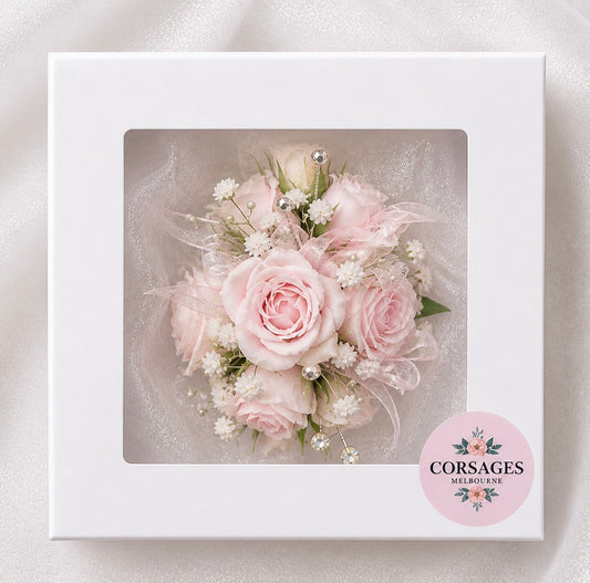 Signature Blush Rose Corsage