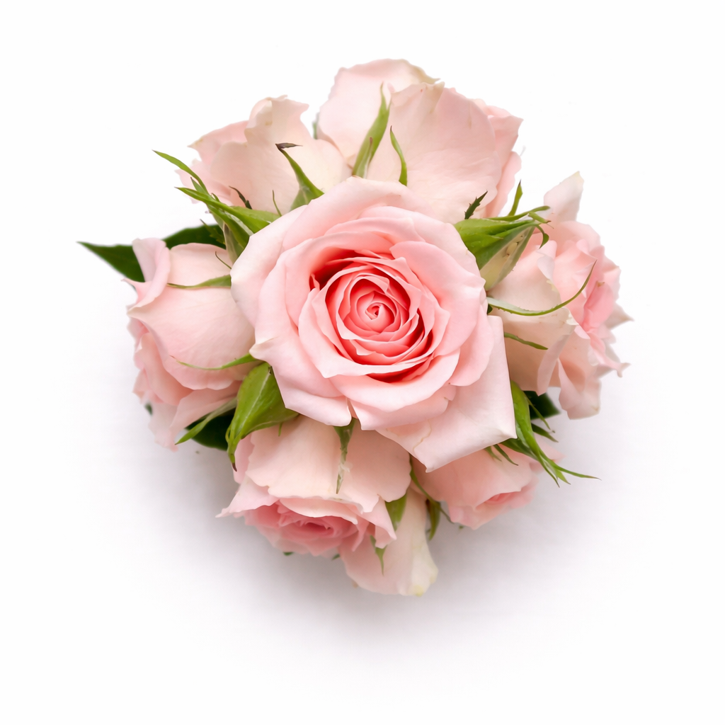 Pink Corsage - Seasonal Greenery