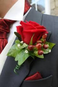 Cherry Spark buttonhole