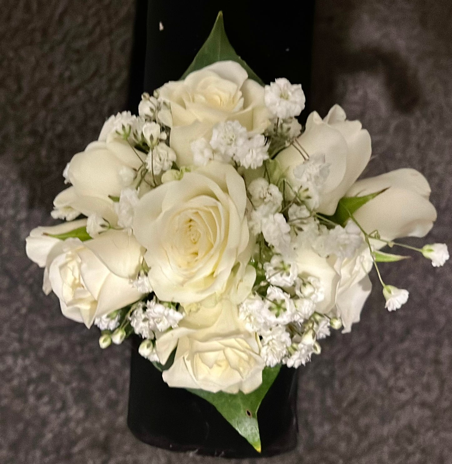 Snow Puff Corsage