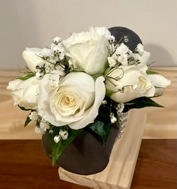Snow Puff Corsage