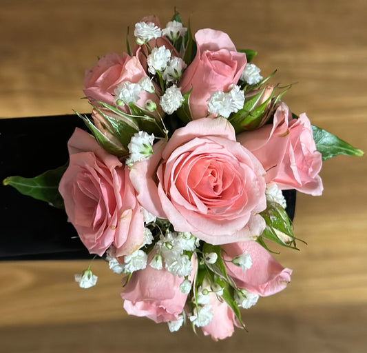 Blush Puff Corsage