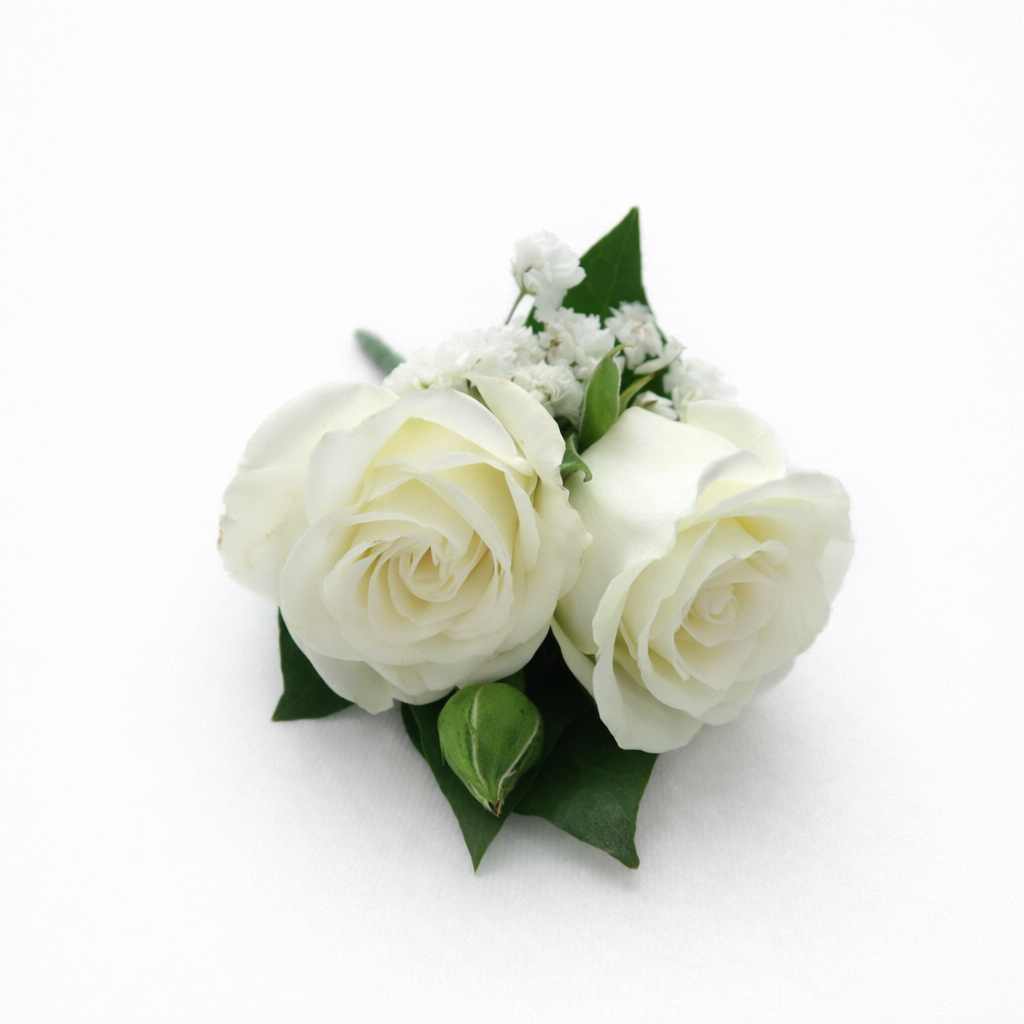 White Buttonhole (Boutonnière) – Baby’s Breath