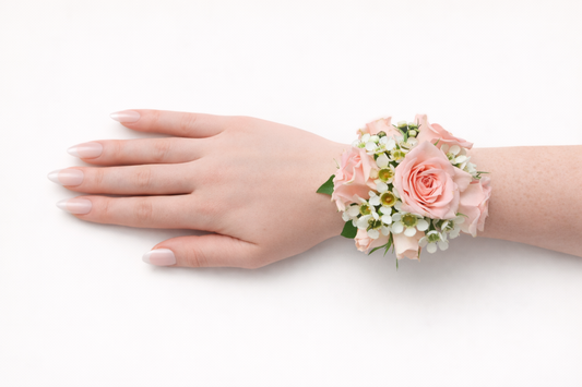 Pink Corsage -  Wax Flower