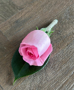 Blush Sprout Corsage & buttonhole set