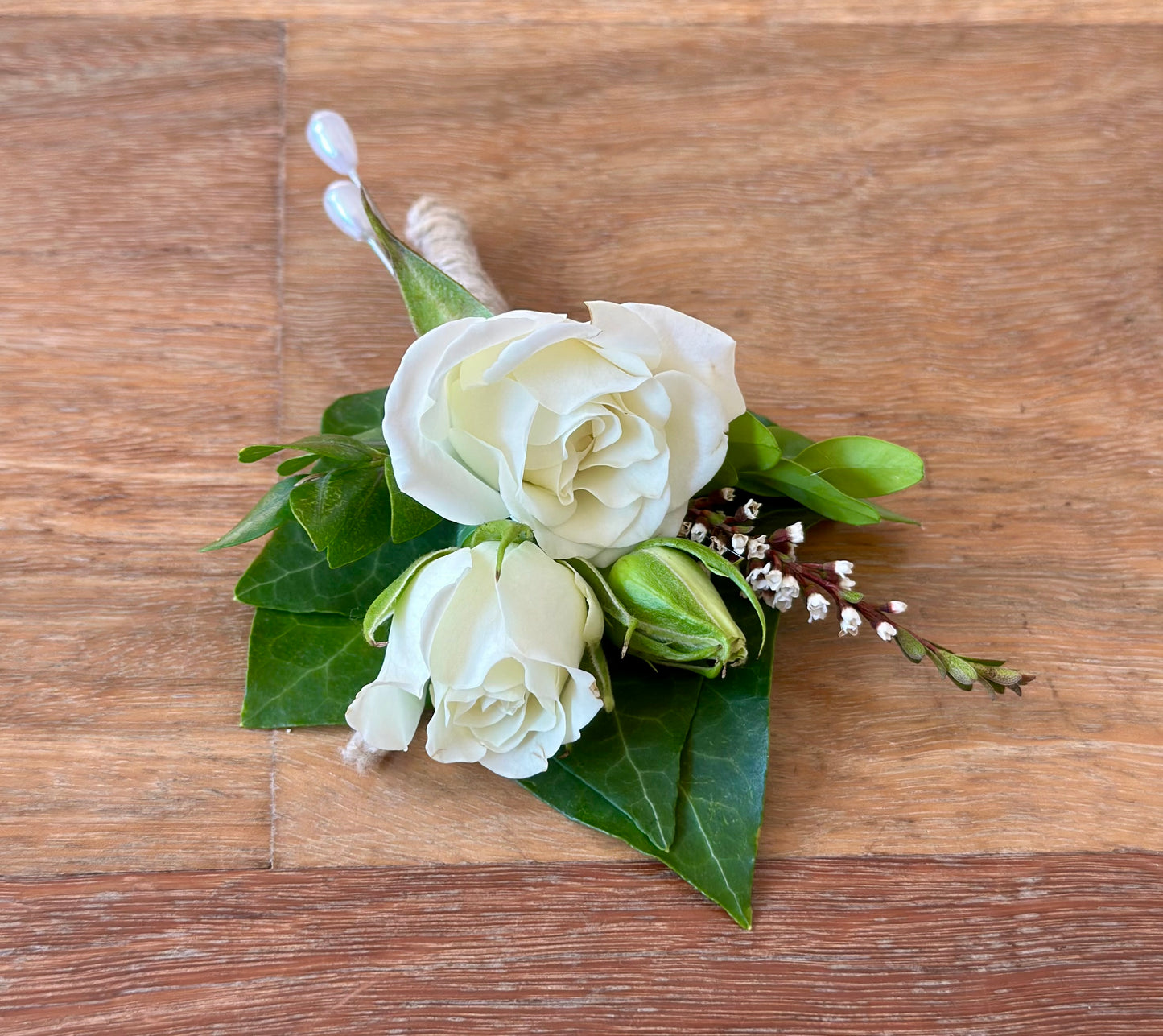 Snow Sprout Buttonhole