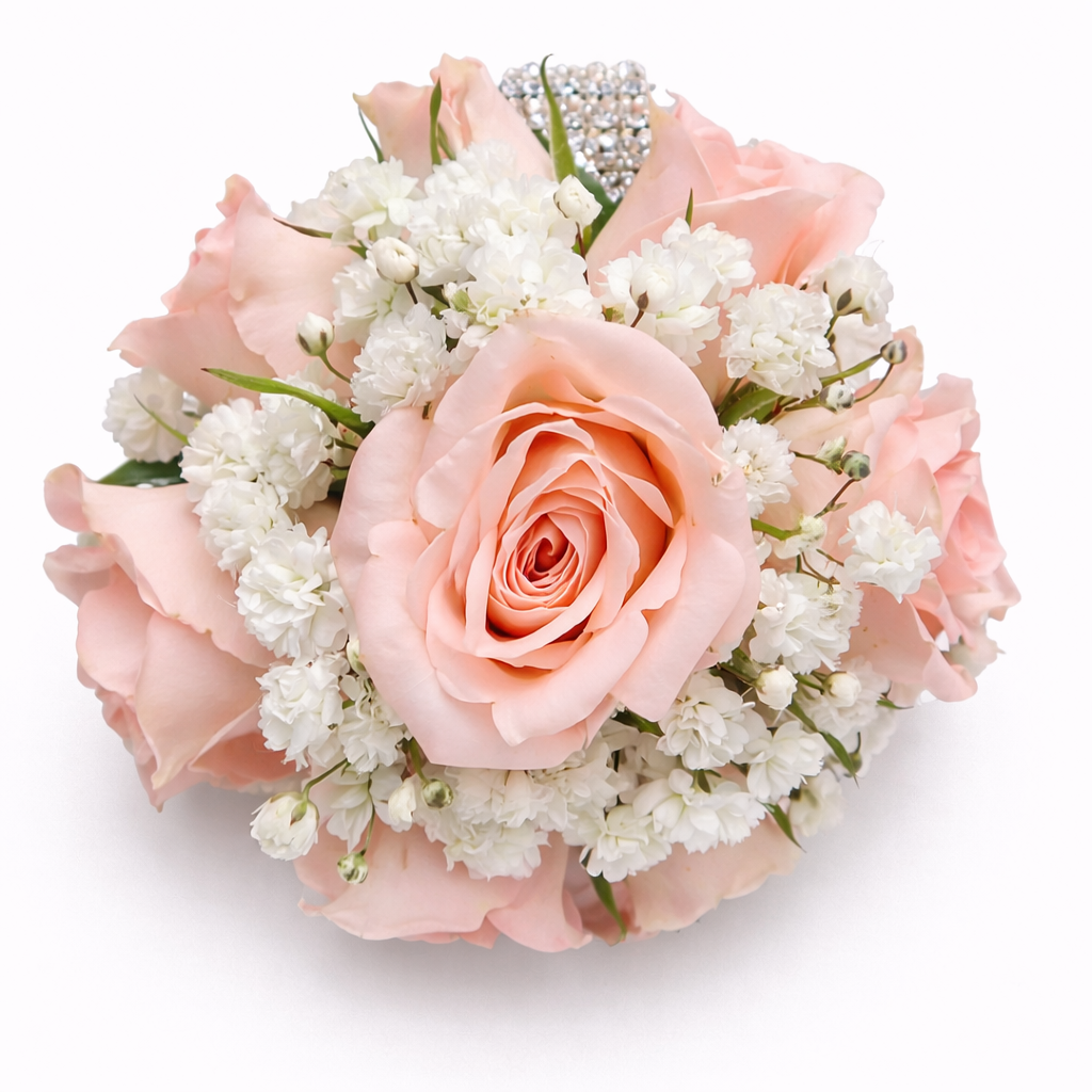 Pink Corsage – Baby’s Breath