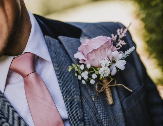 Blush Spark Buttonhole