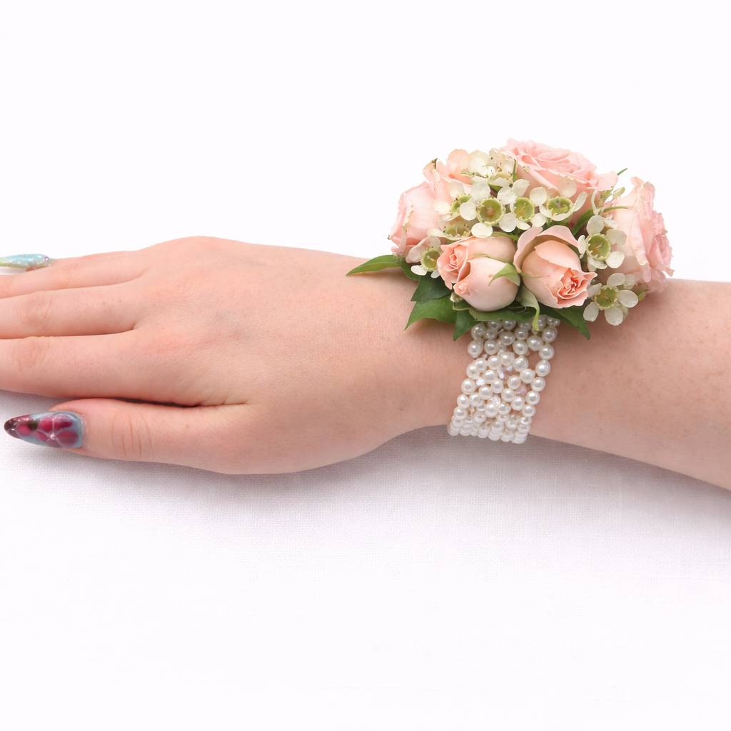 Pink Corsage -  Wax Flower