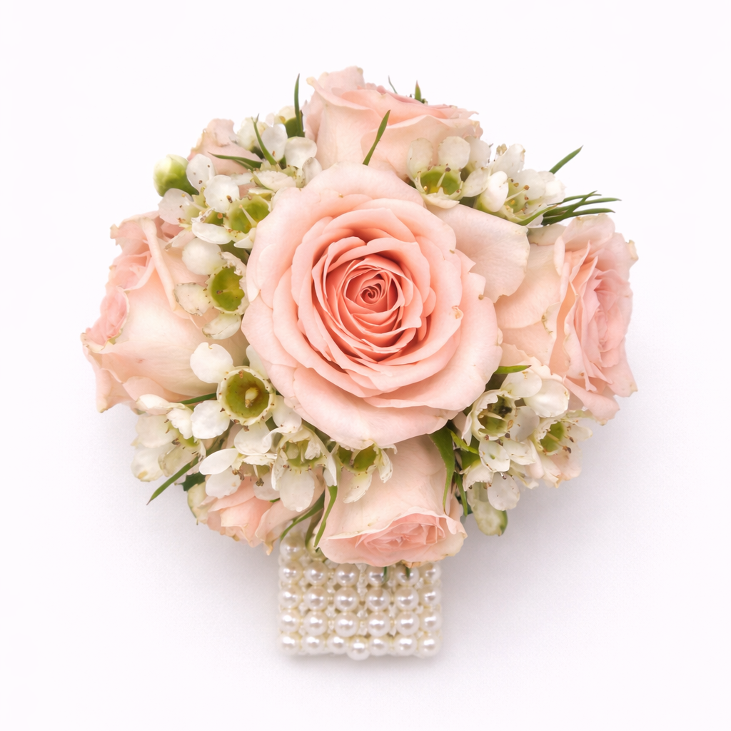 Pink Corsage -  Wax Flower