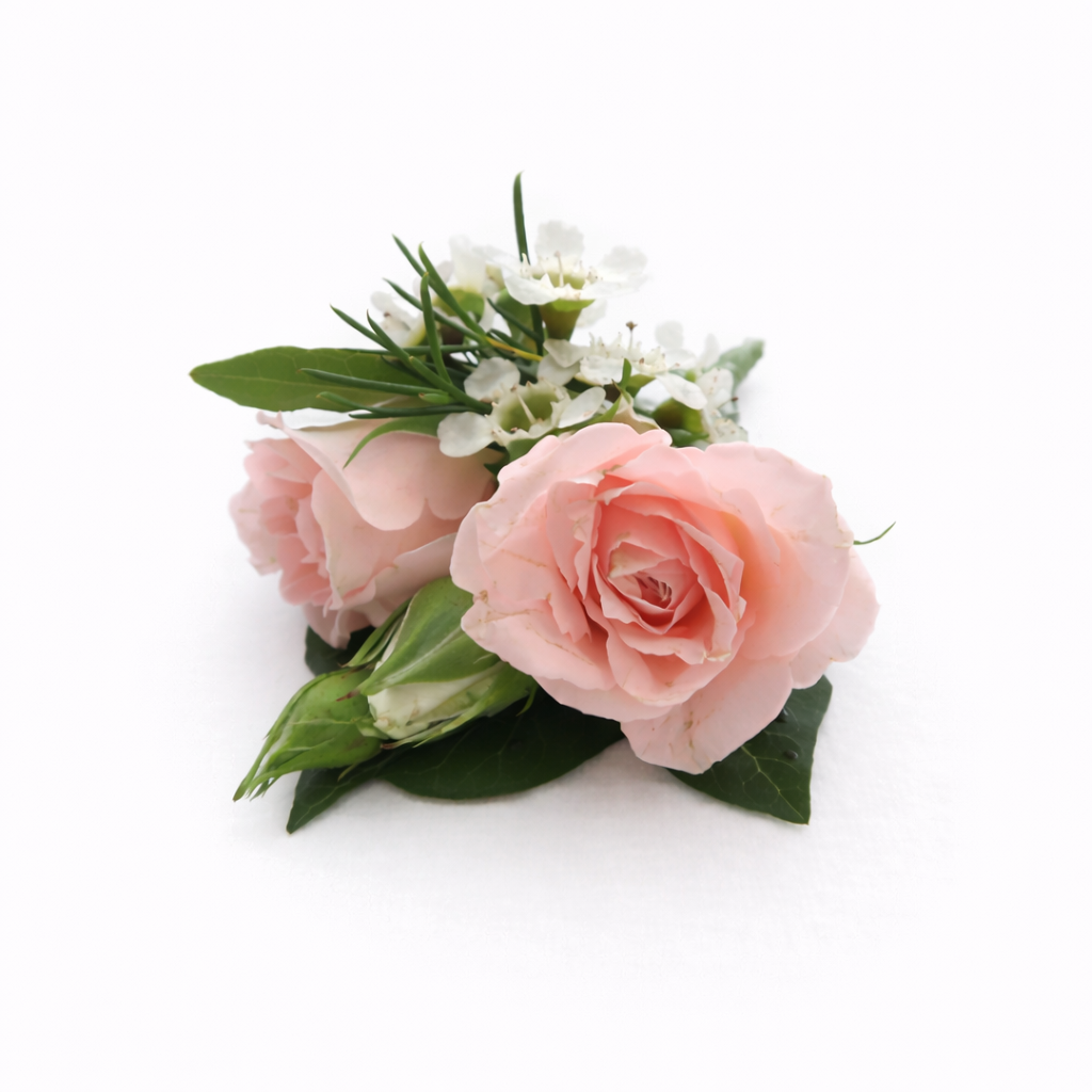 Pink Buttonhole (Boutonnière) – Wax Flower
