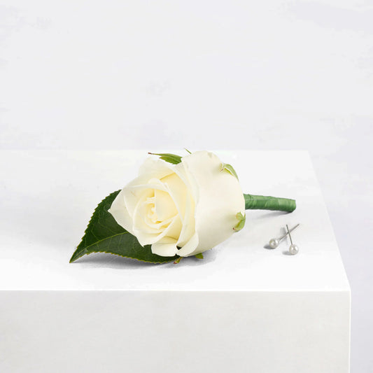 Snow Sprout Buttonhole